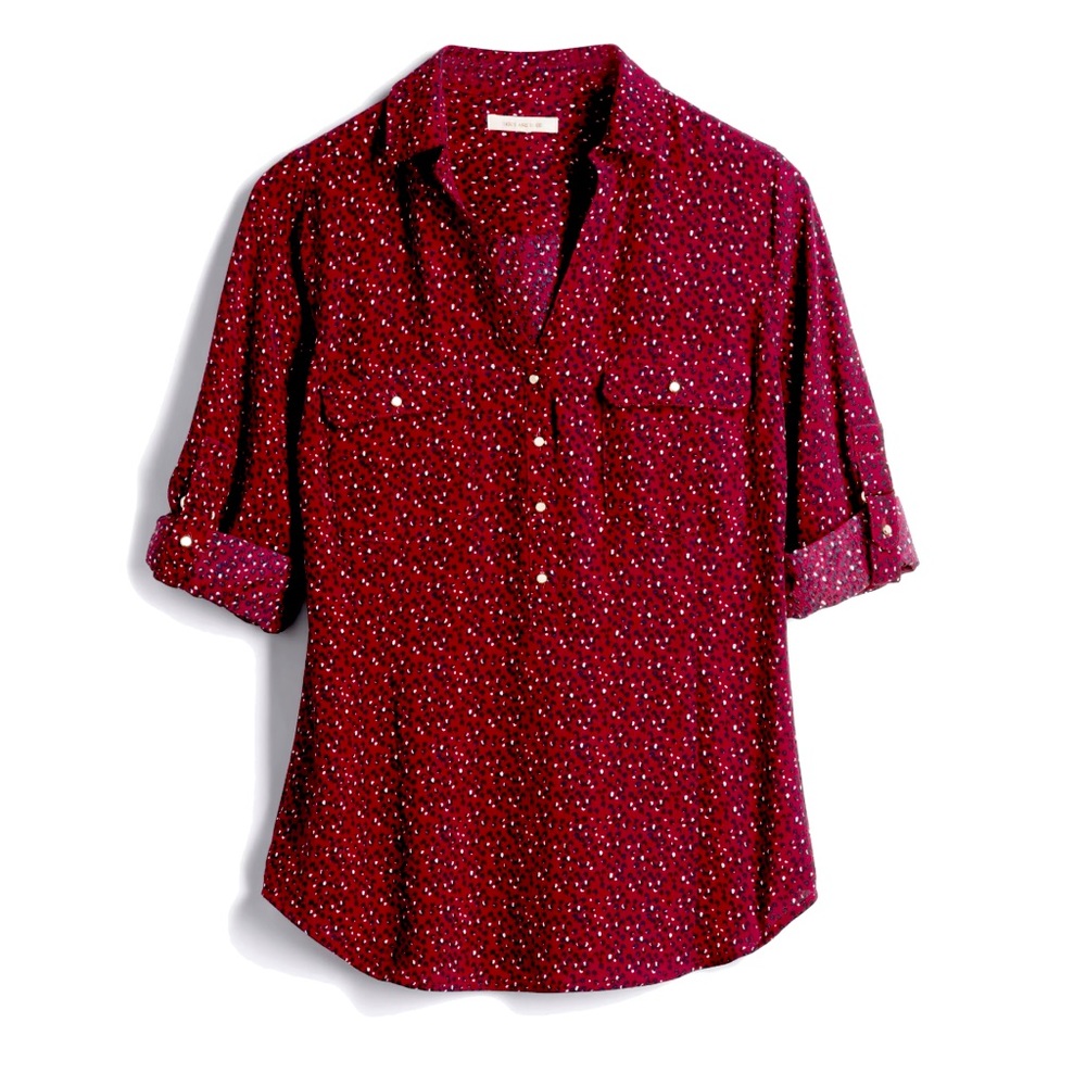 Womens Henley Blouse